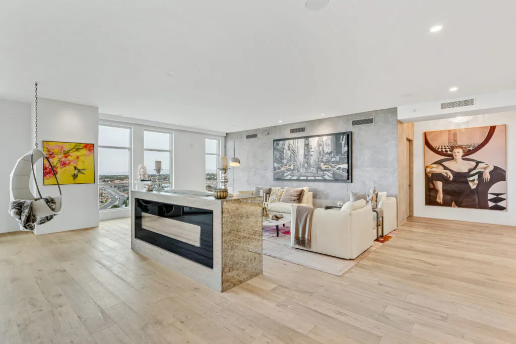 Open living space in a modern Xtreme Build Group residence